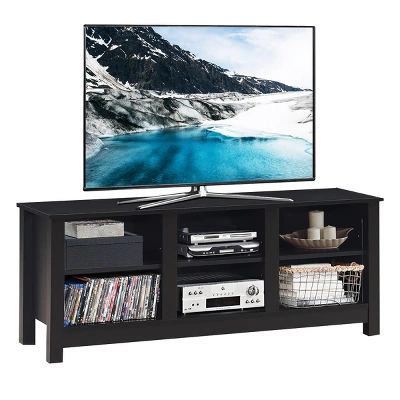 Costway TV Stand Cabinet For TV's Up To 60'' Entertainment Center W/Storage Shelves BlackBrown 10 Costway TV Stand Cabinet For TV's Up To 60'' Entertainment Center W/Storage Shelves BlackBrown - Image 10