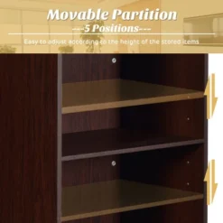 Costway Wooden Floor Standing Podium Speaking Lectern W/ Adjustable Shelf & Pen Tray 15 Costway Wooden Floor Standing Podium Speaking Lectern W/ Adjustable Shelf & Pen Tray -Costway GUEST cc4661c3 a27e 4d01 8bbc ae51adf2a235