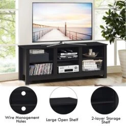 Costway TV Stand Cabinet For TV's Up To 60'' Entertainment Center W/Storage Shelves BlackBrown 16 Costway TV Stand Cabinet For TV's Up To 60'' Entertainment Center W/Storage Shelves BlackBrown -Costway GUEST cca9a834 9dec 4fa0 8038 3009e397a900