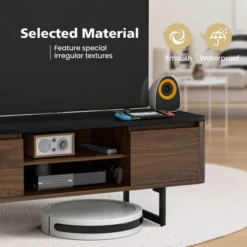 Costway TV Stand Entertainment Media Console W/ 2 Cabinets & Adjustable Shelf -Costway GUEST cd0a1b6c 622f 45a6 ae2c 1ce896565e7c