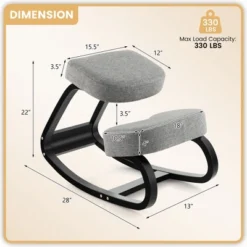 Costway Rocking Kneeling Chair Ergonomic Posture Correcting Back Pain Padded Cushion 11 Costway Rocking Kneeling Chair Ergonomic Posture Correcting Back Pain Padded Cushion -Costway GUEST d09b8037 9fa4 4b8c bd55 5f7ed757c5ae