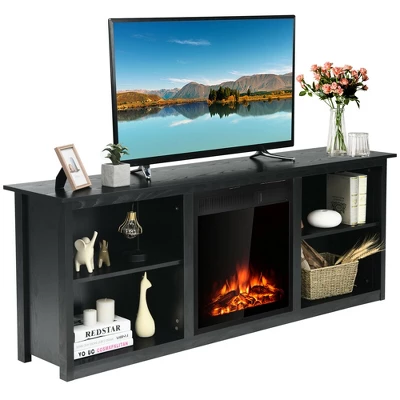 Costway 70'' 2-Tier TV Fireplace Stand W/22.5'' Electric Fireplace Up To 75'' 10 Costway 70'' 2-Tier TV Fireplace Stand W/22.5'' Electric Fireplace Up To 75'' - Image 10