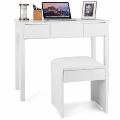Costway White Vanity Dressing Table Furniture Stool Storage Box -Costway GUEST d2b455ae f0b4 49aa abcb db7fb64444a6
