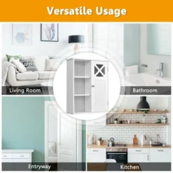 Costway Wall-Mounted Cabinet Bathroom Storage 2-Tier Shelf Multipurpose Organizer White 12 Costway Wall-Mounted Cabinet Bathroom Storage 2-Tier Shelf Multipurpose Organizer White -Costway GUEST d32195f4 bc64 4408 a0fc 21a2c843cf79