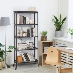 Costway 5 Tier Bookshelf Standing Storage Shelf Unit For Kitchen Living Room Office -Costway GUEST d4ae04d9 ebfc 4df8 8a2a a545a4661789