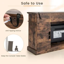 Costway 58" Fireplace TV Stand W/ 1400W Electric Fireplace For TVs Up To 65 Inches -Costway GUEST d4c1aaa9 e681 46d7 ab21 857ac0a820f4
