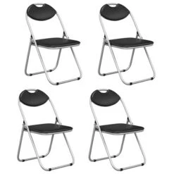 Costway 2/4 PCS U Shape Folding Chairs Furniture Home Outdoor Picnic Portable Black 21 Costway 2/4 PCS U Shape Folding Chairs Furniture Home Outdoor Picnic Portable Black -Costway GUEST d6dbbdc9 cc30 46b7 9c67 4a49f83372c7