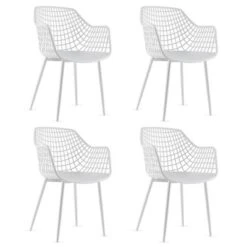 Costway Modern Dining Chair Set Of 4 Plastic Shell Hollow WithMetal Legs For Living Room 21 Costway Modern Dining Chair Set Of 4 Plastic Shell Hollow WithMetal Legs For Living Room -Costway GUEST d6e3c06c 783b 4868 9fc7 95aa5e337bad