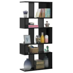 Costway 5 Cubes Ladder Shelf Freestanding Corner Bookshelf Display Rack Bookcase -Costway GUEST d76139c7 89ca 4f4f a46a 33ab3ac97f4b