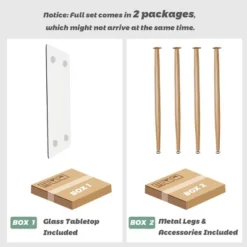 Costway Modern Glass Dining Table Rectangular Dining Room Table W/Metal Legs For Kitchen 17 Costway Modern Glass Dining Table Rectangular Dining Room Table W/Metal Legs For Kitchen -Costway GUEST d7a8f659 57f0 4e27 8fbe 744993246fb5