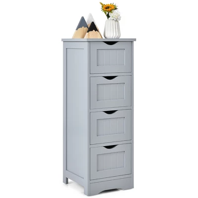 Costway Floor Storage Cabinet Bathroom Organizer Free Standing Drawers 8 Costway Floor Storage Cabinet Bathroom Organizer Free Standing Drawers - Image 8