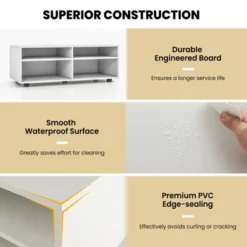 Costway TV Stand 4 Cubby TV Console Table With Adjustable Shelves Modern Home Media Entertainment Center 17 Costway TV Stand 4 Cubby TV Console Table With Adjustable Shelves Modern Home Media Entertainment Center -Costway GUEST da85218d 2cb9 40a8 8ac2 2c9539b621e6