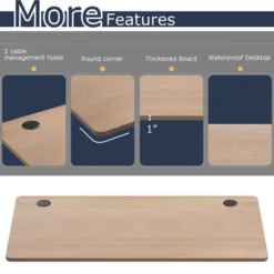 Costway 48'' Universal Tabletop For Standard & Sit To Stand Desk Frame WalnutNatural 18 Costway 48'' Universal Tabletop For Standard & Sit To Stand Desk Frame WalnutNatural -Costway GUEST da9f2009 fef5 42cd ba91 09cc466c2d72