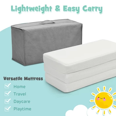Tri-Fold Pack N Play Mattress Pad Foldable Crib Mattress Soft Memory Foam 5 Tri-Fold Pack N Play Mattress Pad Foldable Crib Mattress Soft Memory Foam - Image 5