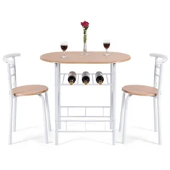 Costway 3 Piece Dining Set Table 2 Chairs Home Kitchen Breakfast Furniture -Costway GUEST ddaa73fd 4e2a 4f78 b0b2 db85ee7c1a27