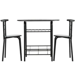 Costway 3 Pcs Dining Set 2 Chairs And Table Compact Bistro Pub Breakfast Home Kitchen -Costway GUEST debf7b5c 89f8 4ac2 acff 05d6735a250a