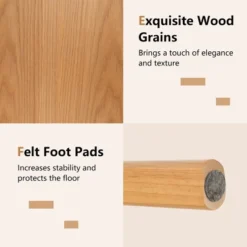 Costway Set Of 2 Solid Rubber Wood Bar Stools 28'' Dining Chairs With Backrests Natural 16 Costway Set Of 2 Solid Rubber Wood Bar Stools 28'' Dining Chairs With Backrests Natural -Costway GUEST df2e23d1 4643 4b62 89c8 e35b464d90ee