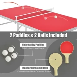 60'' Portable Table Tennis Ping Pong Folding Table W/Accessories Indoor Game 12 60'' Portable Table Tennis Ping Pong Folding Table W/Accessories Indoor Game -Costway GUEST dfb3b236 5bef 42a3 b961 f2d1a351158c
