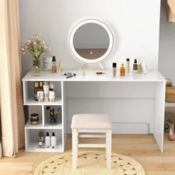 Costway 55'' Home Office Computer Desk Writing Study Workstation Laptop Table With Cubbies -Costway GUEST dfc77320 8f19 4aeb baf3 43aacfba7fe5