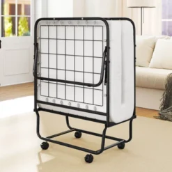 Costway Folding Bed With Mattress 74" X 31" Cot Size Rolling Guest Bed Space Saving -Costway GUEST e105b3eb be69 4b87 a460 c4d47e371c0d