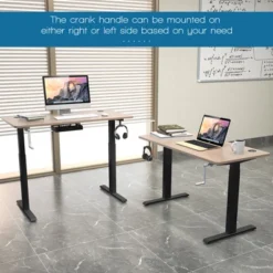 Costway 48'' Sit Stand Desk Adjustable Standing Workstation W/Crank Handle -Costway GUEST e12611fe 592c 4f33 aa97 5a0218d9a977