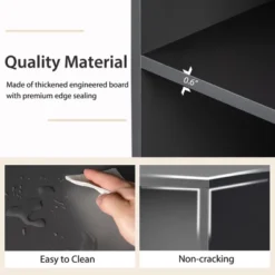 Costway 4-Tier Bookcase 48'' Display Bookshelf Storage Organizer With Shelves & Drawer Grey/White/Natural -Costway GUEST e32bea5d ba9a 4d2e 870d 48b71f7a1214