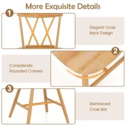 Costway Dining Chairs Set Of 2/4 Farmhouse Kitchen Chair With Rubber Wood Frame, 18 Costway Dining Chairs Set Of 2/4 Farmhouse Kitchen Chair With Rubber Wood Frame, -Costway GUEST e7c6ab16 56ae 467a a9b5 2f73a1ff837c