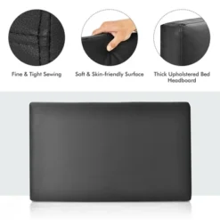 Costway Twin Wall-mounted Headboard Linen Fabric Upholstered Padded Easy Assembly -Costway GUEST e86b16e2 a819 48a0 b72e 47235ac3a958
