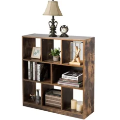 Costway Bookcase Industrial Freestanding Bookshelf Storage Organizer W/ Open Compartments 12 Costway Bookcase Industrial Freestanding Bookshelf Storage Organizer W/ Open Compartments -Costway GUEST e916c0fa b0e1 4fd8 9796 a5e54043aab9