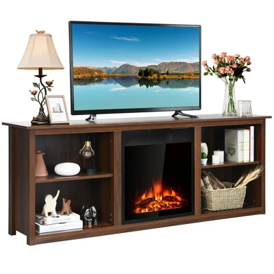 Costway 70'' 2-Tier TV Fireplace Stand W/22.5'' Electric Fireplace Up To 75'' 11 Costway 70'' 2-Tier TV Fireplace Stand W/22.5'' Electric Fireplace Up To 75'' - Image 11