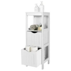 Costway Bathroom Floor Cabinet Freestanding Side Storage Organizer W/2 Removable Drawers 17 Costway Bathroom Floor Cabinet Freestanding Side Storage Organizer W/2 Removable Drawers -Costway GUEST e9d1f1d4 55b2 40b5 ae76 ca800a3c879c