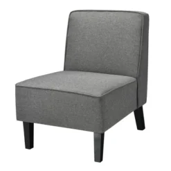 Costway Accent Chair Armless Fabric Sofa Living Room Furniture Gray -Costway GUEST e9faf850 0274 4296 a7d3 465c730fff39