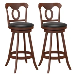 Costway Set Of 2 Bar Stools Swivel Counter Height Chairs With Footrest For Kitchen 17 Costway Set Of 2 Bar Stools Swivel Counter Height Chairs With Footrest For Kitchen -Costway GUEST eac2134c 9cfe 43ae b0f2 891a46b12b0b