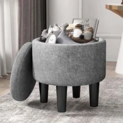 Costway Modern Accent Chair With Ottoman Armchair Barrel Sofa Chair With Footrest Grey 12 Costway Modern Accent Chair With Ottoman Armchair Barrel Sofa Chair With Footrest Grey -Costway GUEST eb1fb0c7 75fa 4140 af2a e80c8f4cbdc0