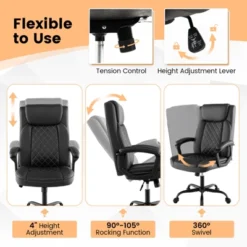 Costway Adjustable Office Desk Chair Ergonomic Executive Chair With Padded Headrest Armrest 12 Costway Adjustable Office Desk Chair Ergonomic Executive Chair With Padded Headrest Armrest -Costway GUEST ecf57a4e 0054 4b53 bd32 6d8b0b2e3e99