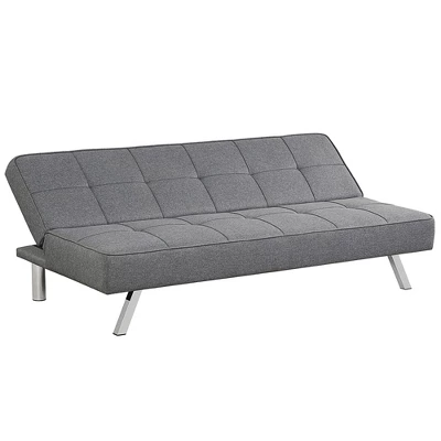 Costway Convertible Futon Sofa Bed Adjustable Sleeper With Stainless Steel Legs 9 Costway Convertible Futon Sofa Bed Adjustable Sleeper With Stainless Steel Legs - Image 9