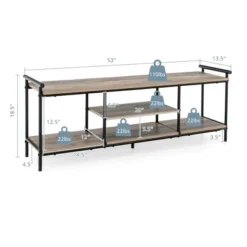 Costway Industrial TV Stand For TV's Up To 60'' Media Center Console Table W/ Open Shelf 11 Costway Industrial TV Stand For TV's Up To 60'' Media Center Console Table W/ Open Shelf -Costway GUEST ee129e06 7a76 44a7 b5f9 76fc5a0a2fd6