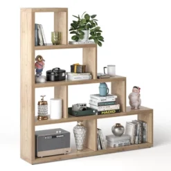 Costway 6 Cubes Ladder Shelf Freestanding Corner Bookshelf Storage Bookcase Display Rack 20 Costway 6 Cubes Ladder Shelf Freestanding Corner Bookshelf Storage Bookcase Display Rack -Costway GUEST ef00bd04 969a 4ee3 a4a3 902436e49a96