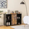 Costway Farmhouse Buffet Sideboard Coffee Bar File Cabinet Console Table With Drawer Cubby