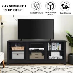 Costway TV Stand Cabinet For TV's Up To 60'' Entertainment Center W/Storage Shelves BlackBrown 15 Costway TV Stand Cabinet For TV's Up To 60'' Entertainment Center W/Storage Shelves BlackBrown -Costway GUEST f1c7717b d3f5 4eb9 a0e8 861eda7e2539
