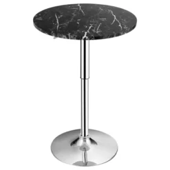 Costway Round Bistro Bar Table Height Adjustable 360-degree Swivel Black 17 Costway Round Bistro Bar Table Height Adjustable 360-degree Swivel Black -Costway GUEST f52f170f c0a2 44a1 b626 8b4c60433bb4