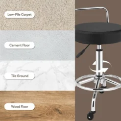 Costway Pneumatic Work Stool Rolling Swivel Task Chair Spa Office Salon W/Cushioned Seat 16 Costway Pneumatic Work Stool Rolling Swivel Task Chair Spa Office Salon W/Cushioned Seat -Costway GUEST f56d0767 454c 4c94 b43d b2b92fa24de6