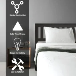 Costway Full Wood Platform Bed With Headboard And Footboard Mattress Foundation -Costway GUEST f58a0138 e5e7 4c15 9397 2cde6306cd8a