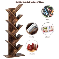 Costway Tree Bookshelf 8-Tier Bookcase Free Standing Book Rack Display Stand -Costway GUEST f7a7f922 daa3 4fa2 89c5 e85a02ac73a2