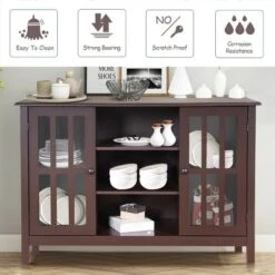 Costway Wood TV Stand Entertainment Media Center Console For TV Up To 50'' 16 Costway Wood TV Stand Entertainment Media Center Console For TV Up To 50'' -Costway GUEST f876f83b 161e 421c 921e 58880a1eaaf6