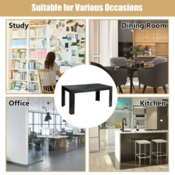 Costway 63'' Dining Table Rectangular Modern Kitchen Table For 6 People Home Furniture 16 Costway 63'' Dining Table Rectangular Modern Kitchen Table For 6 People Home Furniture -Costway GUEST f8e58a66 cae9 4c84 817d 0e41899f3cc1