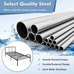 Costway Twin Size Metal Bed Frame Heavy Duty Mattress Foundation Under Bed Storage -Costway GUEST f9c2b21c 4f5f 43ba 8082 c6596bca4550