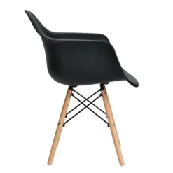 Costway 4PCS Molded Dining Arm Chair Side Chair Home Kitchen W/ Wooden Legs -Costway GUEST fa4101c8 d450 4725 85cd 58e6d3cd5b87