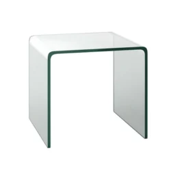 Costway Tempered Glass End Table Transparent Sofa Side Accent Table Living Room -Costway GUEST ff91cae6 a5fb 4b81 9e42 327bc3935d05